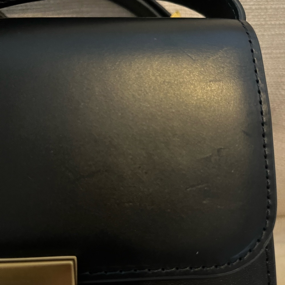 Loeffler Randall Black Crossbody Bag with Gold Accent - Picture 5 of 7